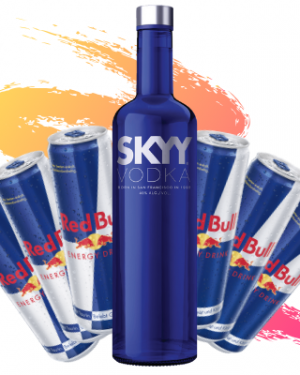 Skyy Vodka 0,7l + 6x Red Bull 0,25l